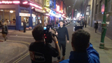 Gordon Smart filming intro link for This Feeling on Brick Lane